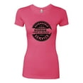 thumbnail image 2 of Dependanble Service of Dogde since 1914 | Womens Cars and Trucks Slim Fit Junior Tee, Hot Pink, Large, 2 of 3