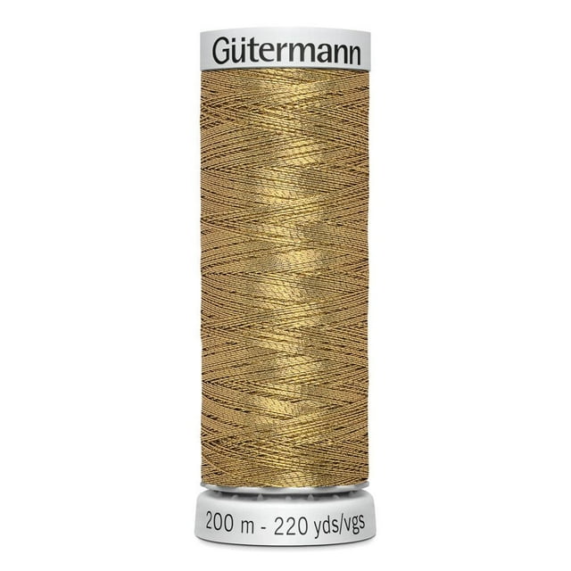 GÜTERMANN Dekor Metallic Thread, 200m, Strong & Versatile for Embroidery