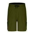 thumbnail image 5 of Men's Cargo Jogger Shorts - Drawstring Work Shorts with Multi-Pockets | Summer Athletic Sweat Shorts, 5 of 7