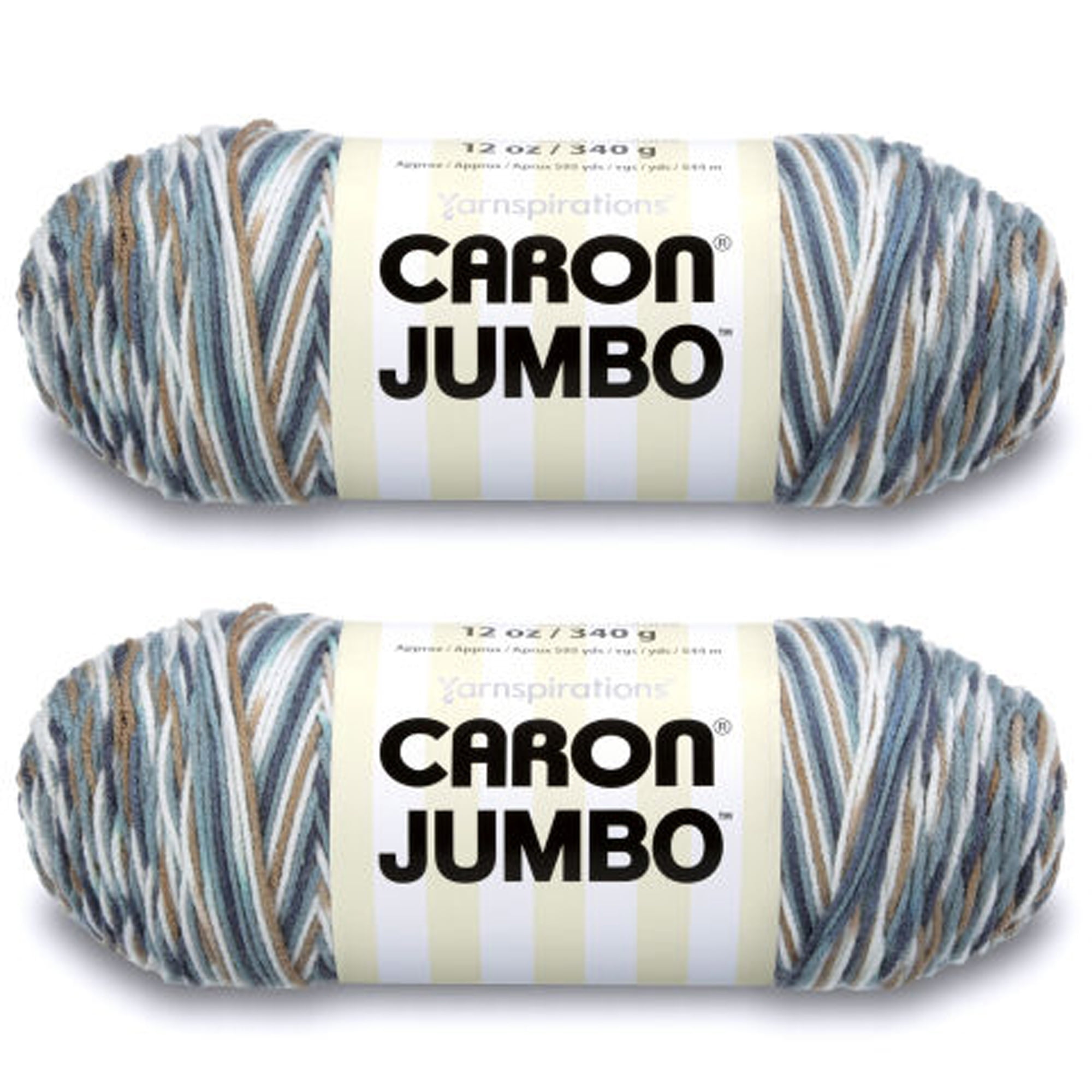 Caron Jumbo Prints Country Basket Yarn 2 Pack of 340g/12oz Acrylic
