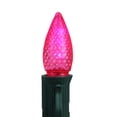 thumbnail image 2 of Pack of 4 Faceted Transparent Pink LED C7 Christmas Replacement Bulbs, 2 of 2