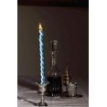 thumbnail image 2 of Ner Mitzvah, 11" Handcrafted Braided Havdalah Candle - Blue and White - 6 Pack, 2 of 4