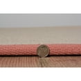 thumbnail image 6 of Contemporary Home Living 1.75' x 2.75' Tufted Solid Bordered Area Throw Rug - Brown and Burnt Orange, 6 of 7