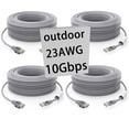 thumbnail image 1 of Cable Ethernet GWFIBER Cat 6 de 15 m, resistente al agua para exteriores, 1 of 8