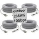 thumbnail image 1 of Cable Ethernet GWFIBER Cat 6 de 15 m, resistente al agua para exteriores, 1 of 8