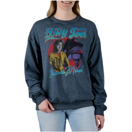 Licensed Women's Graphic Sweatshirt, Billy Joel - Small
