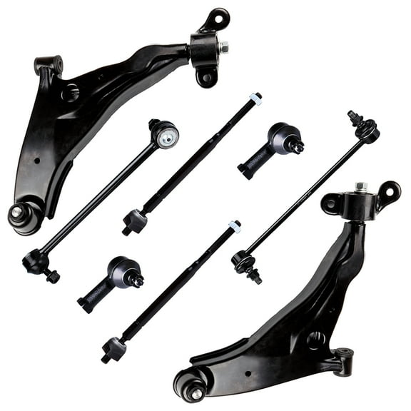 CCIYU Lower Control Arm   Ball Joint Stabilizer/Sway Bar End Link Outer Inner Tie Rod End fit for 2002-2005 Sebring for Dodge Stratus for Mitsubishi Eclipse 8pcs Suspension Kit