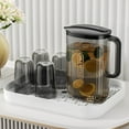 thumbnail image 2 of facefd 2.2L Water Pitcher Heat Resistant for Household Office Cold Water Juice Jar Green, 2 of 9