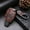 Brown, variant on Car Remote Key Case Bag Fob Holder Leather Cover Chain Easy to Press For Benz