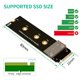 thumbnail image 3 of M.2 NVME M-key a PCI-E 3.0 4X Cable de extensión SSD estable de alta velocidad Soporte de Eccomum Cable de extensión, 3 of 6