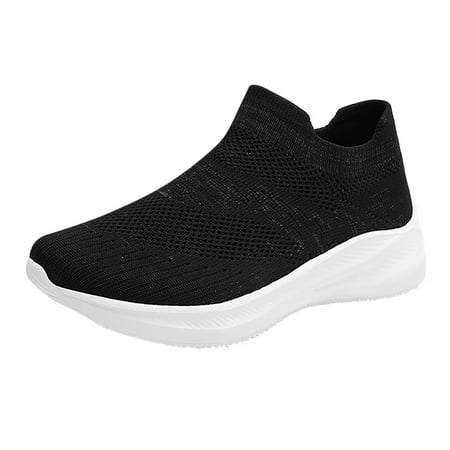 

Sneakers for Women Fashion Couples Men Women Outdoor Mesh Sports Shoes Runing Breathable Slip On Sneakers Womens Sneakers Mesh Black 38