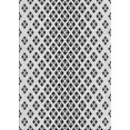 thumbnail image 1 of Ahgly Company Machine Washable Indoor Rectangle Transitional White Smoke Area Rugs, 8' x 12', 1 of 7