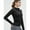 Signal Black, variant on Top-kevin Women's Thumb Holes Solid Zip Up Mock Neck Spring Sports Jacket, Back To School Outfits, Fashion Long Sleeve Sports Outerwear for Tennis Pickleball Gym Yoga Workout Running