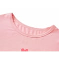 thumbnail image 2 of Beezizac Soft Modal Cute Panda Pajamas for Girls Tee & Pants Set Jammies Big Kid Size 8, 2 of 7