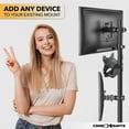 thumbnail image 4 of CondoMounts Wall Mount for Console, TV, Cable Box, Router | Adjustable 0.7"-2.8", 11lbs, Black, 4 of 9