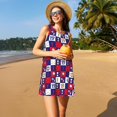 thumbnail image 3 of Xecao Robes de golf d'Été pour Femmes Robes Décontractées de Plage Sans Manches Robe Évasée avec Poches, 3 of 7