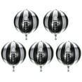 thumbnail image 1 of 5 Pcs Ballons Ronds Rayés en Aluminium Film Ballons Anniversaire Hélium, 1 of 7