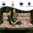 thumbnail image 3 of XXLYY Porch Swing Cushions, Waterproof Swing Replacement Cushions with Backrest and Ties, Garden Bench Seat Cushion, Outdoor Porch Patio Swing Non-Slip Chairs Pad, 3 of 6
