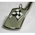 thumbnail image 2 of NASCAR RACING FLAG NECKLACE STAINLESS STEEL  DOG TAG PENDANT FREE ENGRAVING, 2 of 9