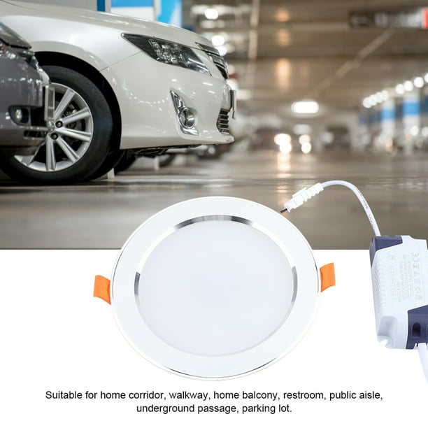 Panel de luz de techo, luz de panel de techo con sensor LED de 7 W, panel de luz integrado, luz multifuncional