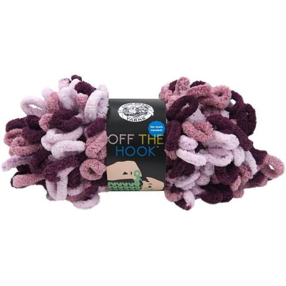 Lion Brand Off The Hook Yarn - Grape Soda