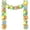Multicolor, variant on 6.6FT Easter Tinsel Garland with LED Lights, Prelit Easter Egg Metallic Twist Tinsel Garland, Lighted Colorful Foil Hanging Garland, for Tree Stairs Mantle Decoration Party Supply