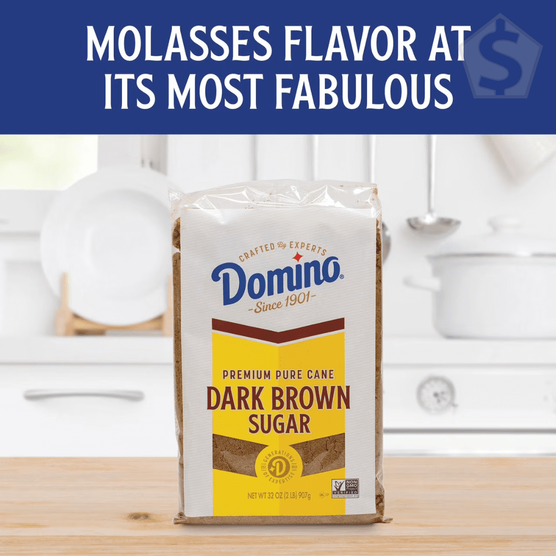 Domino Dark Brown Sugar 2 lb. - 12/Case
