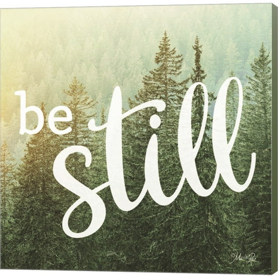 Great Art Now Be Still by Marla Rae, Canvas Wall Art, 24W x 24H