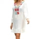 thumbnail image 2 of Vestido de Crochet para Mujer, Cuello en V, Corta, Holgado, Colorido, para Playa un Tamaño, 2 of 9