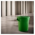 20 Gallon Green Round Trash Can with Lid, Ingredient Bin, Wastebasket