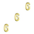 thumbnail image 2 of maskred Numéros de Maison pour Extérieur Style Simple Panneaux Numériques Accessoires de Marquage Numéro Exquis Numéro 6 3 Pcs, 2 of 6