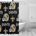 thumbnail image 3 of NOS_Saints Cortina de ducha impermeable de secado rápido para baño, cortina de ducha con ganchos, decoración de fútbol americano, juego de cortinas de ducha para baño de plástico de 60 x 72 pulgadas, 3 of 8