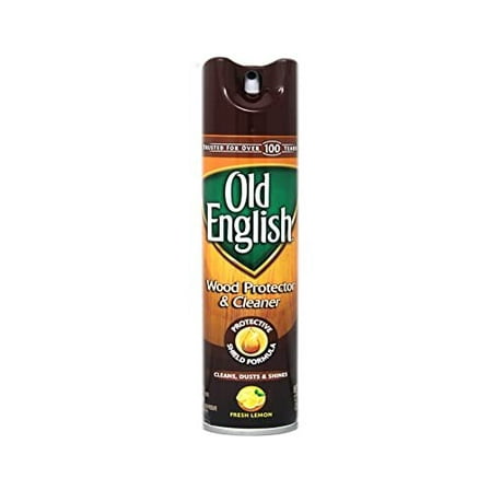 Old English Aerosol Wood Protector & Cleaner, Fresh Lemon 12.5 oz Can