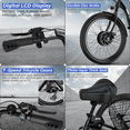 thumbnail image 4 of Ancheer 24" Folding Electric Tricycle,Peak 500W 3-Wheel Electric Bike For Adults,48V/499Wh Removable Battery UL2849 Certified,15.5Mph Step-Thru E-trike,Cargo Motorized Tricycle, 4 of 11