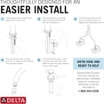 thumbnail image 6 of Delta Albion Matte Black Bathroom Faucet 1 Hole, Single Hole Bathroom Sink Faucet for Vanity, Metal Push-Pop Drain Assembly, Matte Black, 6 of 7