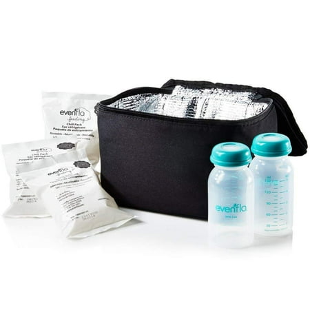 Cooler Bag Kit - Insulated Cooler Bag Accessory Kit with Ice Pack and Breast Milk Collection Bottles, KEEPS BREAST MILK COLD - Evenflo's Insulated Cooler Bag Accessory Kit.., By Evenflo Feeding
