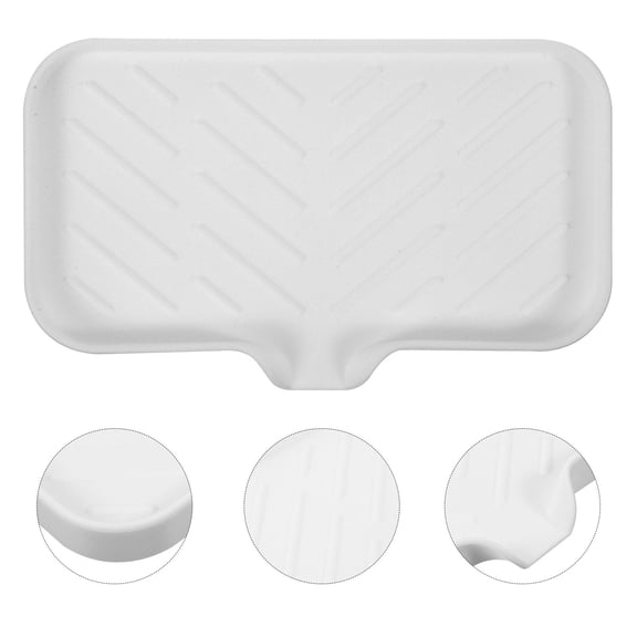 UNOMOR Silicone Drain Holder With Drainage Design Shower Bathroom Tray Organizer For Sink Reusable And Use