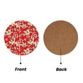 thumbnail image 2 of Xecao Lilies Flowers for MDF Cork Coaster 4 Pcs,Drink Coasters,Suit for House Warming Gifts New Home ,Coffee Table Decor-Round Shape, 2 of 7