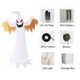 thumbnail image 2 of Inflables fantasma de 8 pies, accesorios inflables de Terror con LED de Halloween con ataduras de es Tomshoo Inflables, 2 of 7