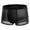 Black, variant on zeranth Men Summer Underwear Mid-rise Wide Elastic Waistband Boxer Briefs U-convex Thin Ice Silk Mesh Shorts Panties Underpants