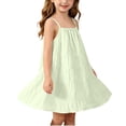 thumbnail image 2 of LOOK! Auroural Children's Summer Solid Casual Comfortable Sleeveless Camisole Dress（0-8 Years）, 2 of 9