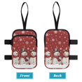 thumbnail image 3 of COEQINE Forearm Crutch Accesories Walking Stick Bag Snowman Snowflake Red Elbow Crutch Pouch, Cane Attachment, with Multiple Pockets, Phone Holder, for Adults Women Men, 3 of 7