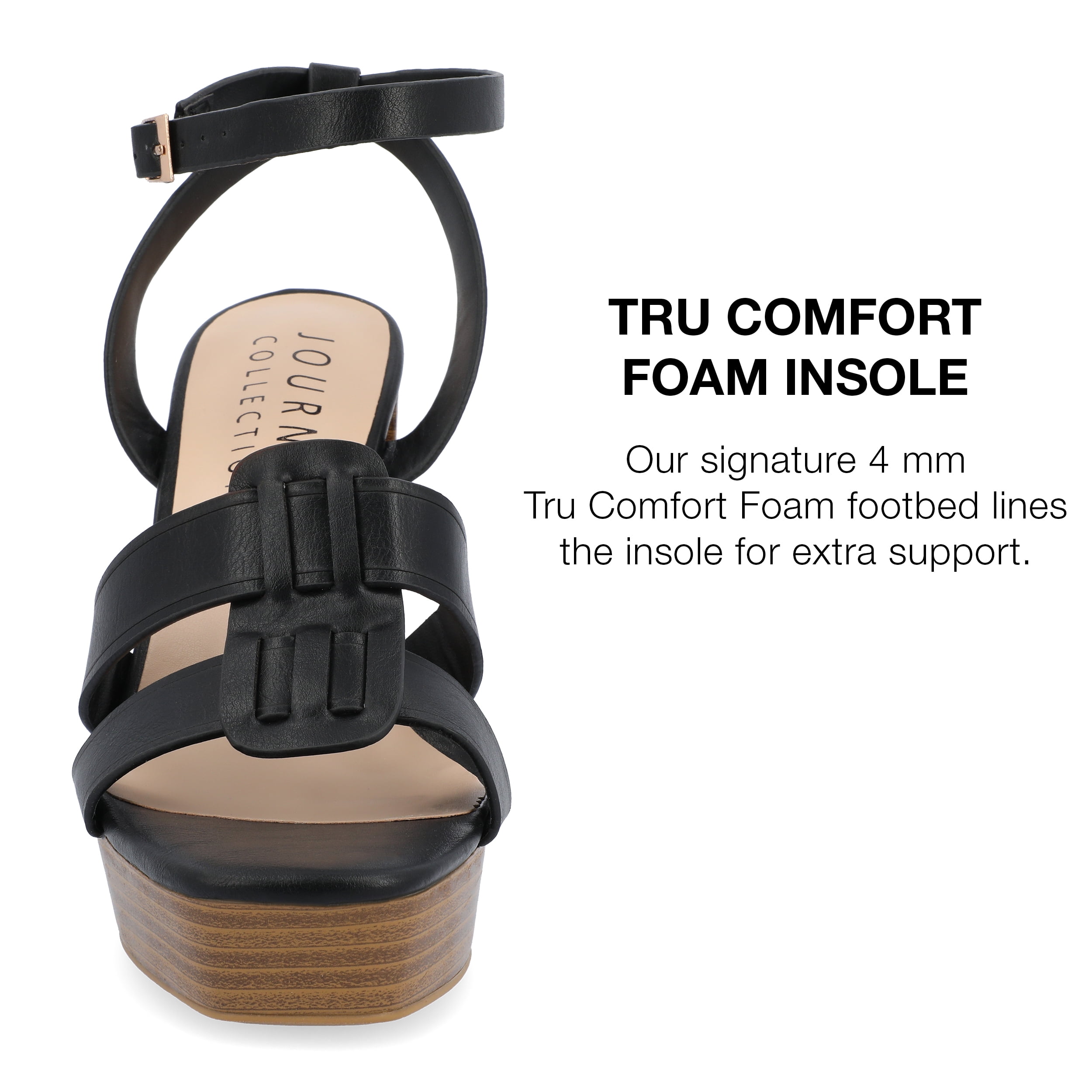 Journee Collection Womens Mandilyn Tru Comfort Foam High Heel Platform Sandals