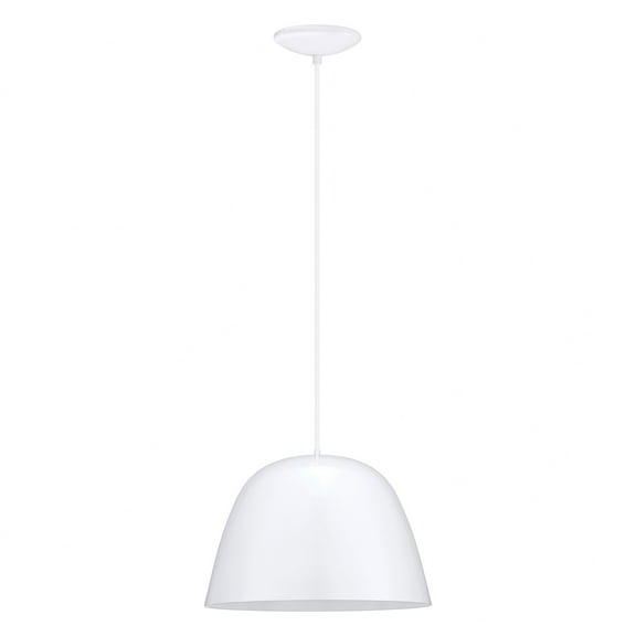 Eglo Lighting-92719A-Coretto - One Light Pendant  Glossy White Finish