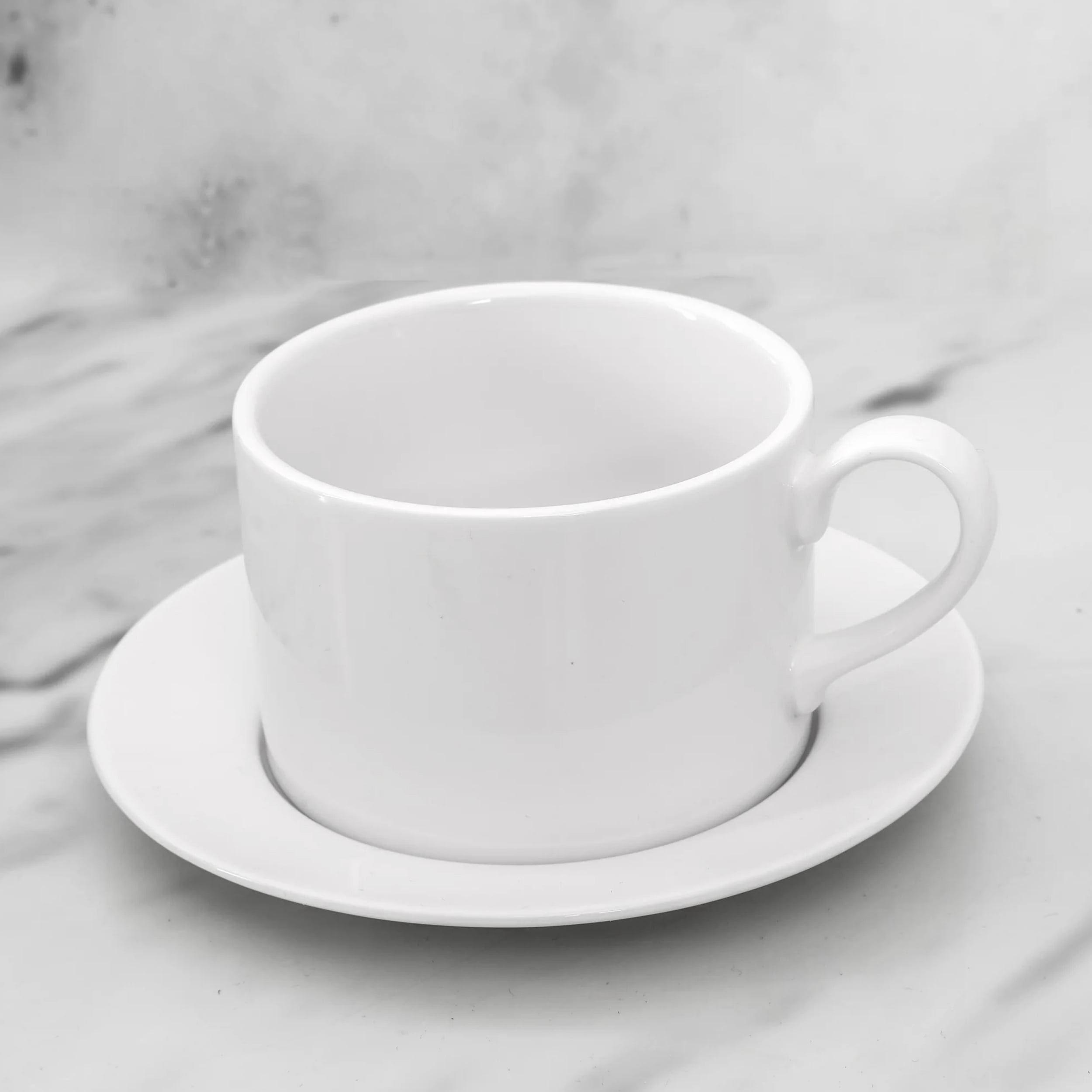 Our Table Simply White 6 Piece 3.75 Inch Porcelain Cups With