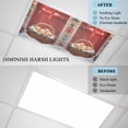 thumbnail image 3 of 2 Pack Winter Christmas Fluorescent Light Covers for Ceiling Lights Golden Retriever Basket Red Front Door Magnetic Ceiling Light Covers Overhead Light Filters for Office Classroom Home, 3 of 9
