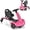Pink, variant on Costway 6V Kids Ride On Drift Car Electric Drifting Go Kart for Kids with 360° Spin Dark