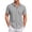 Gray #39, variant on Men's Vacation Shirts Short Sleeve Solid Color Buttons Shirt Regular Fit Summer Casual Dress Shirts, 3XL