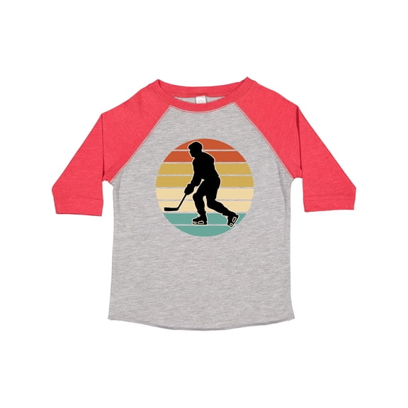 Inktastic Hockey Player Retro Sunset Boys or Girls Toddler T-Shirt
