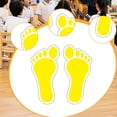 thumbnail image 6 of CoudarTitie 29cm x 14cm stickers for children, stickers for, feet for school, children's Yellow, 6 of 9